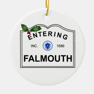 Falmouth MA Ceramic Ornament