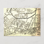 Falmouth, Ma Vintage Map Postcard at Zazzle