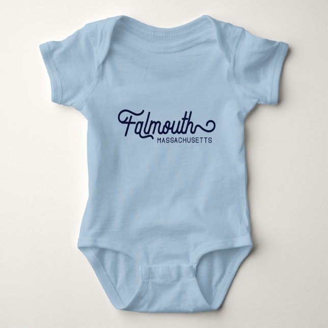 Falmouth Massachusetts Baby Bodysuit (Front)