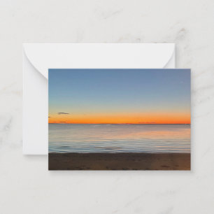 Falmouth Massachusetts Cape Cod Sunset Note Card