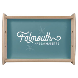 Falmouth Massachusetts Nautical Serving Tray