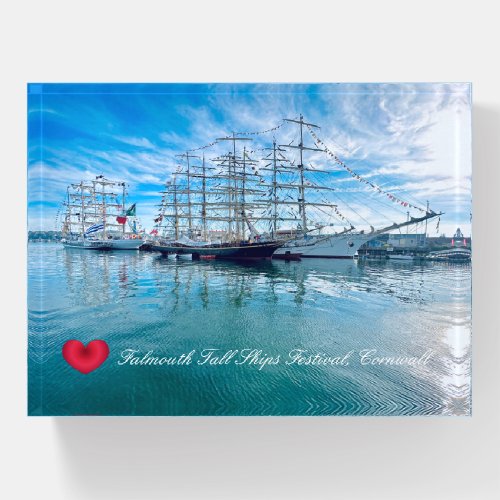 FALMOUTH TALL SHIPS FESTIVAL Cornwall Photo Paperweight