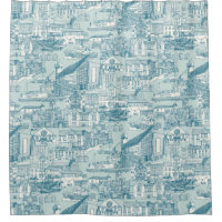 Falmouth toile peacock sea glass