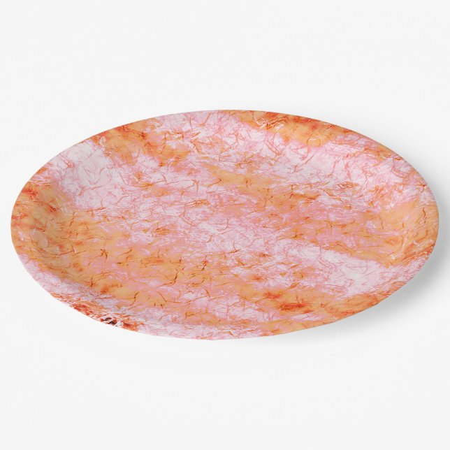 Falsa pele de salmão, com partes clareadas paper plates (Angled)