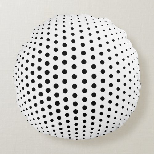 False 3d effect sphere round pillow