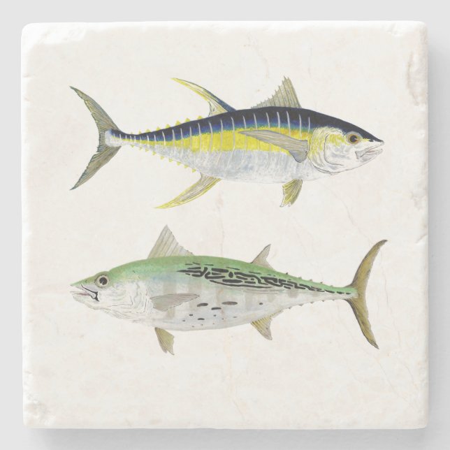 False Albacore & Yellowfin Tuna Coaster (Front)