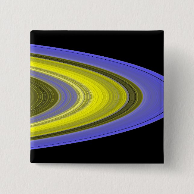 False-color image of Saturn's rings Button (Front)