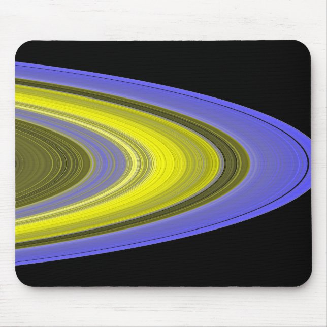 False-color image of Saturn's rings Mouse Pad (Front)