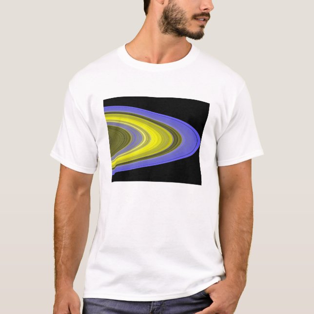 False-color image of Saturn's rings T-Shirt (Front)