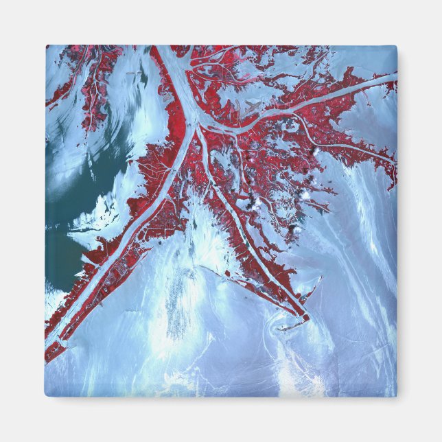 False color satellite magnet (Front)