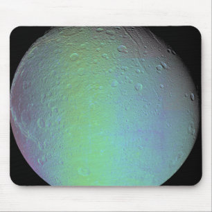 False color view of Saturn's moon Dione Mouse Pad