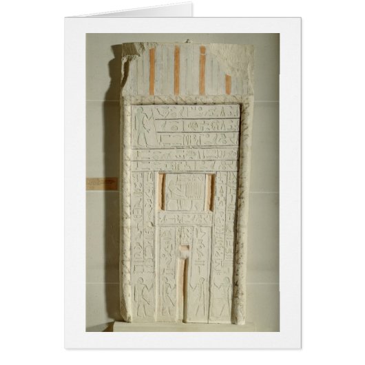 False door of Sheshi, c.2300-2200 BC (painted lime (Front)