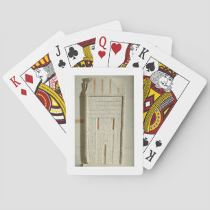 False door of Sheshi, c.2300-2200 BC (painted lime Poker Cards