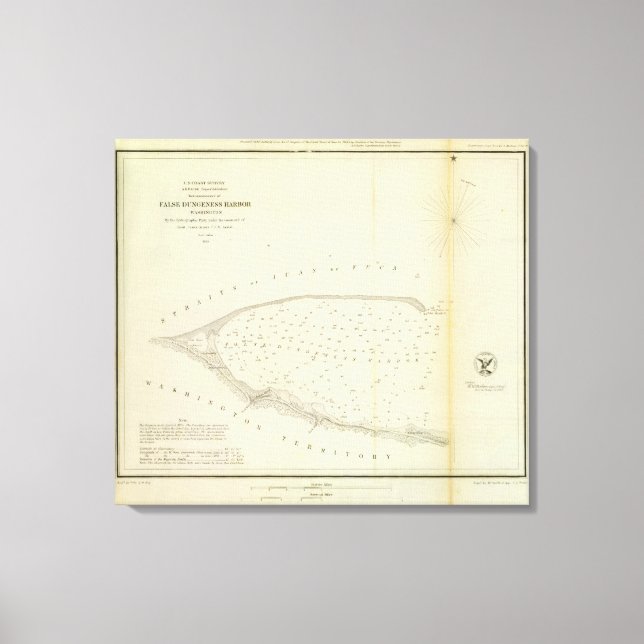 False Dungeness Harbor, Wash Canvas Print (Front)