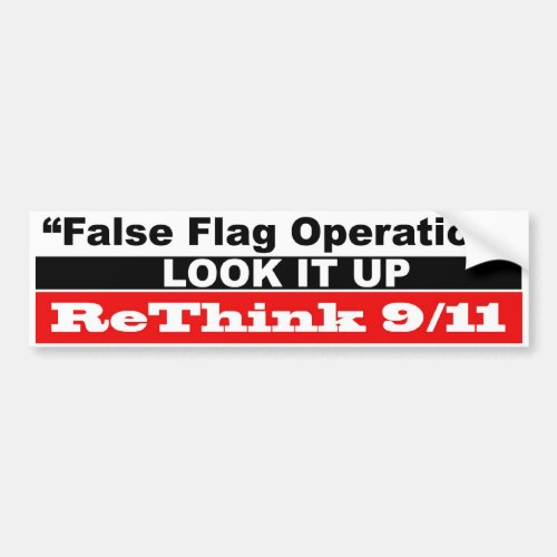 False Flag Operation Bumper Sticker
