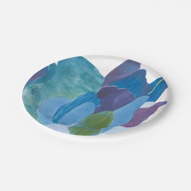 False Indigo I Paper Plates (Angled)