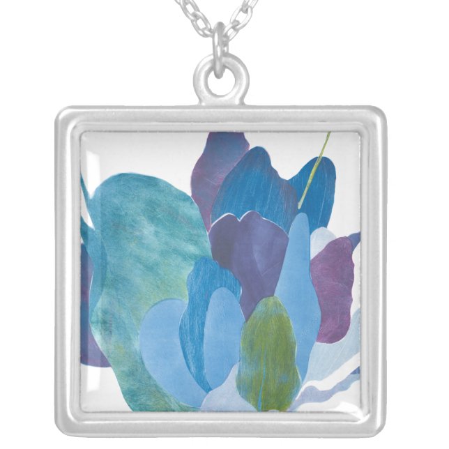 False Indigo I Silver Plated Necklace (Front)