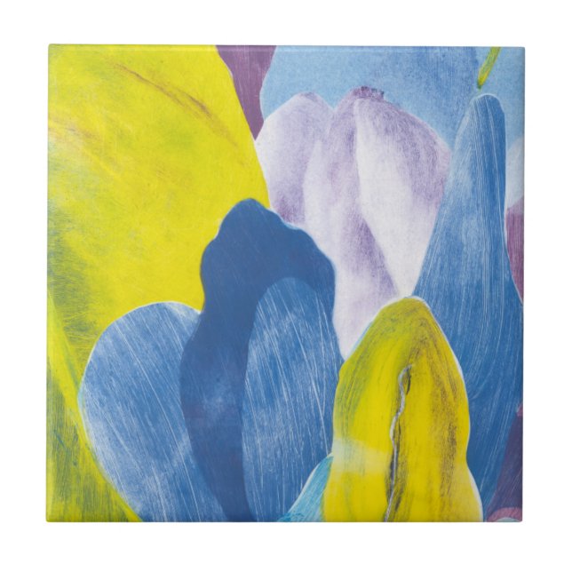 False Indigo III Ceramic Tile (Front)