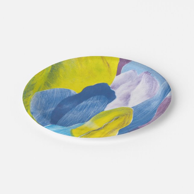 False Indigo III Paper Plates (Angled)