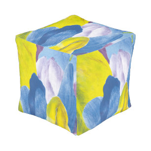 False Indigo III Pouf
