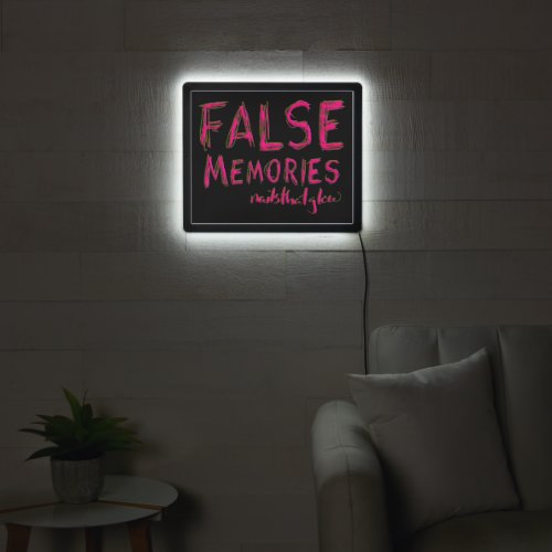 False Memories _ nailsthatglow LOGO LED Sign