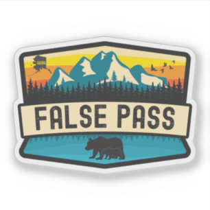 False Pass, Alaska Sticker