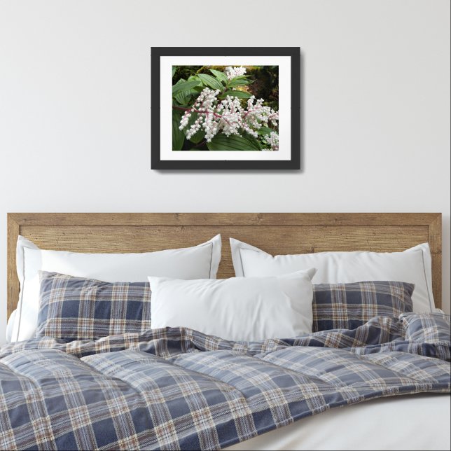 False Solomon's Seal Flowers Floral Framed Art (Bedroom)