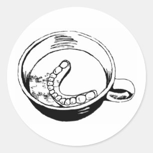 False Teeth Classic Round Sticker