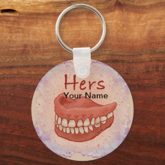 False Teeth Grandma custom keychain