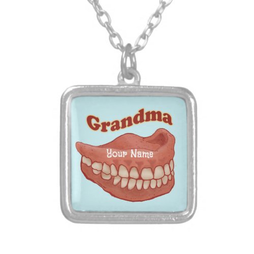 False Teeth Grandma Necklace