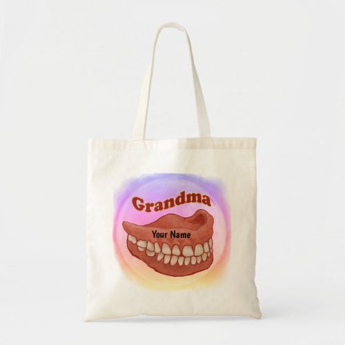 False Teeth Grandma Tote Bag
