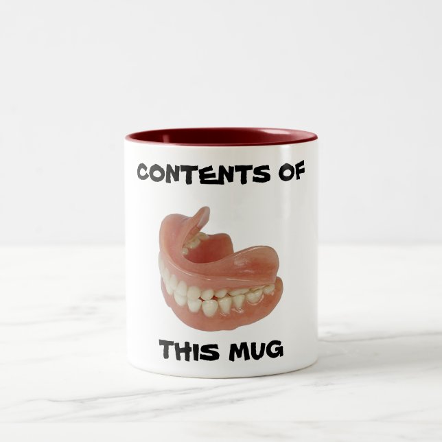 FALSE TEETH KEEPER MUG (GREAT GIFT) (Center)