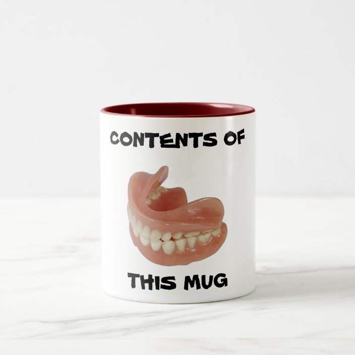 FALSE TEETH KEEPER MUG (GREAT GIFT)