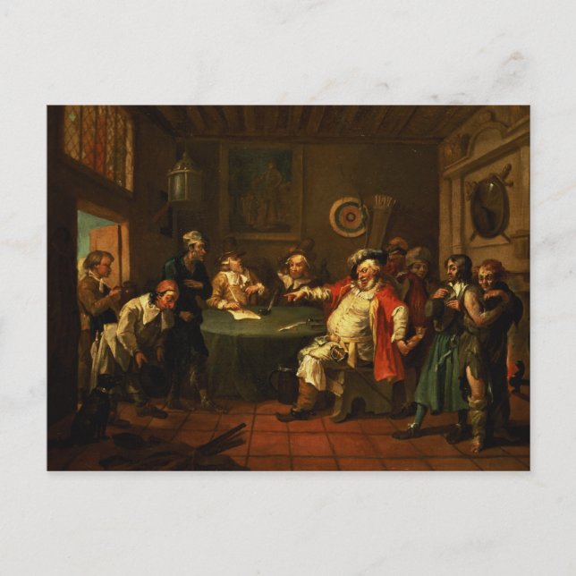 Falstaff Examining his Recruits from Henry IV Postcard (Front)