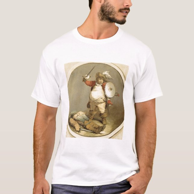 Falstaff with the Body of Hotspur, c.1786 (oil on T-Shirt (Front)