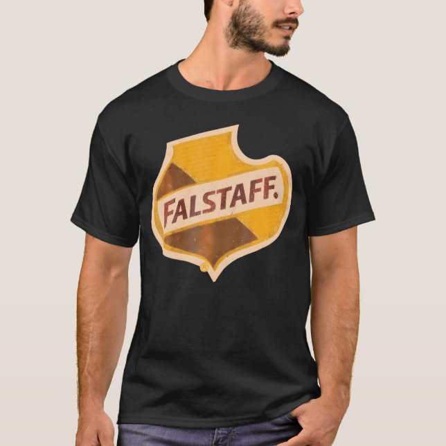 Falstaffs Beer American Brewery- Distressed T-Shirt (Front)