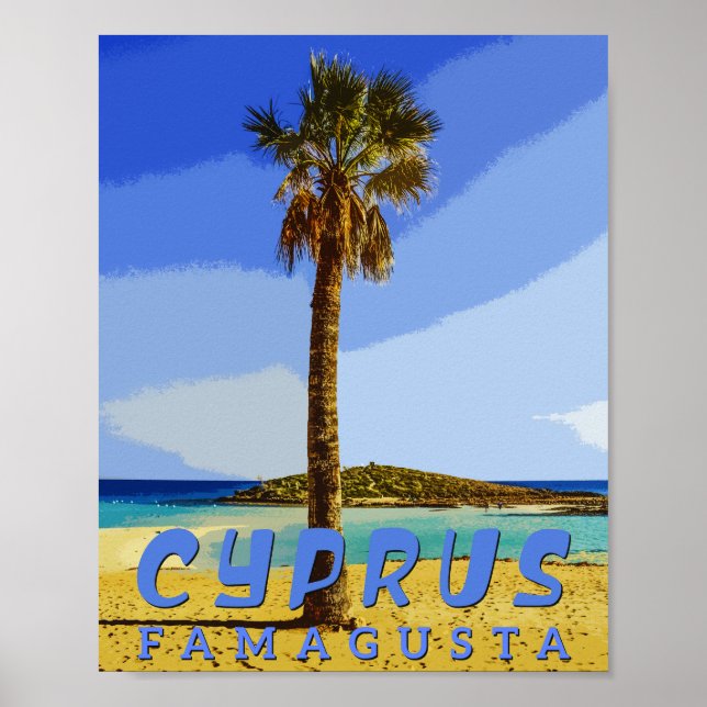 famagusta cyprus - cyprus beaches poster (Front)