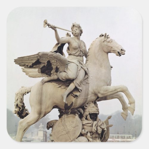 Fame Riding Pegasus  1699_1702 Square Sticker