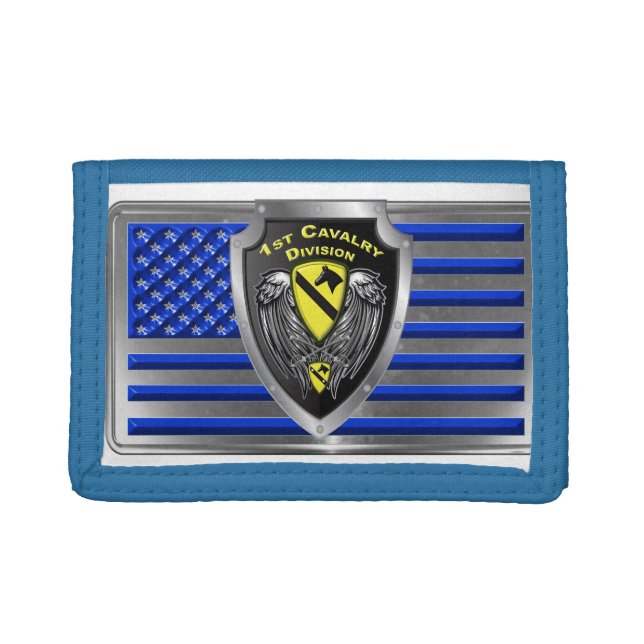 Famed 1st Cavalry Division Trifold Wallet (Front)