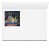 Familia Asbtract Art Painting Postcard (Inside Horizontal (Bottom))