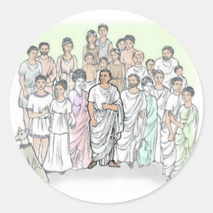 Familia Caecilii Classic Round Sticker