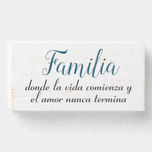 Familia Sign - Spanish Quote