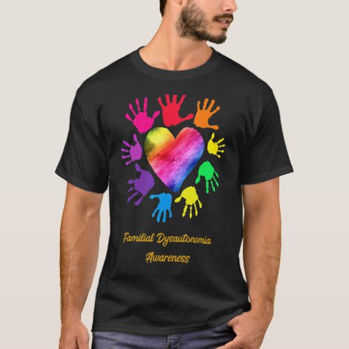 Familial Dysautonomia Awareness Hands T_Shirt