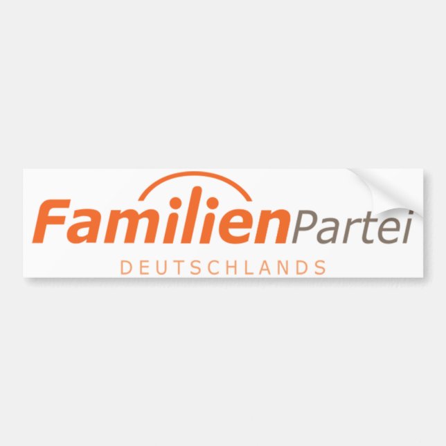 Familien Partei Deutschlands Logo Bumper Sticker (Front)