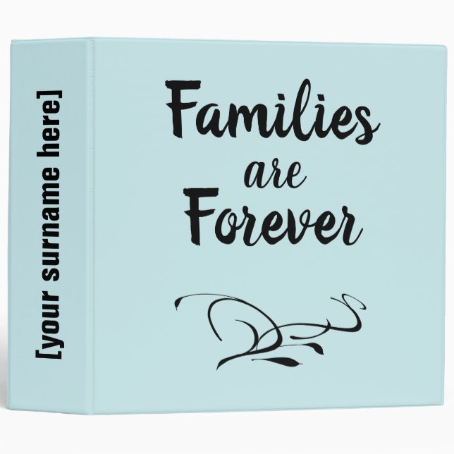 Families Are Forever & Cousin Chart Binder (Front/Spine)