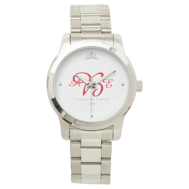 Families Are Forever Custom Women's Bracelet Watch (Front)