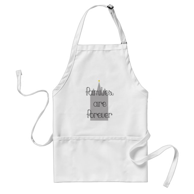 families are forever mormon lds temple adult apron (Front)
