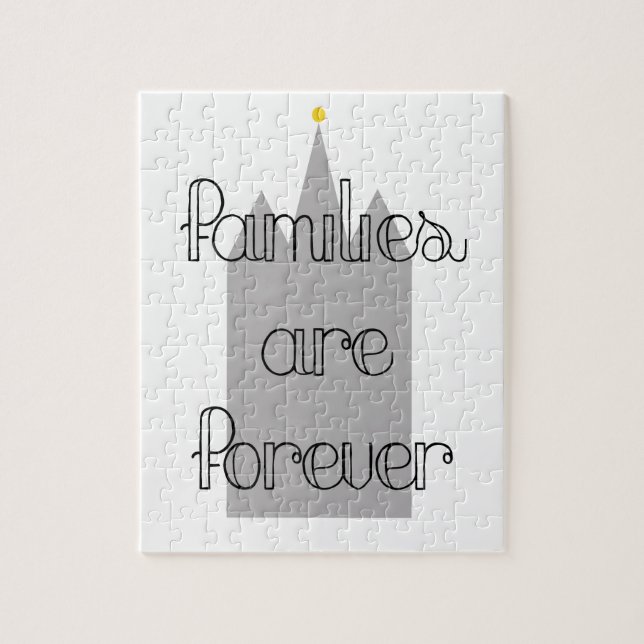 families are forever mormon lds temple jigsaw puzzle (Vertical)