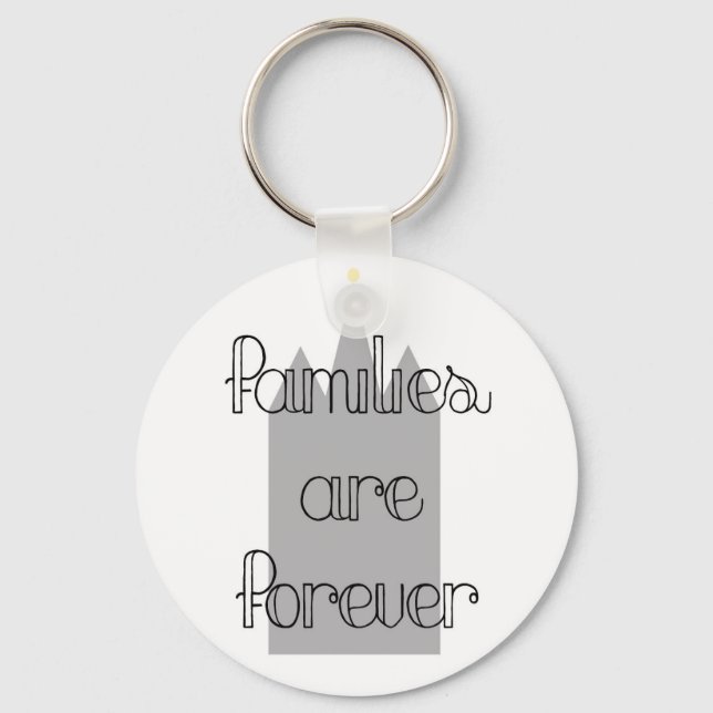 families are forever mormon lds temple keychain (Front)