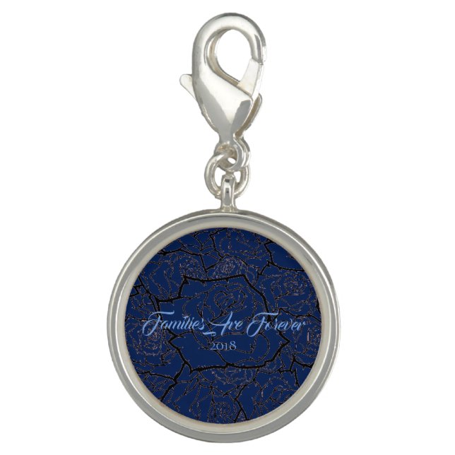 Families Are Forever Silver Plate Charm (Front)